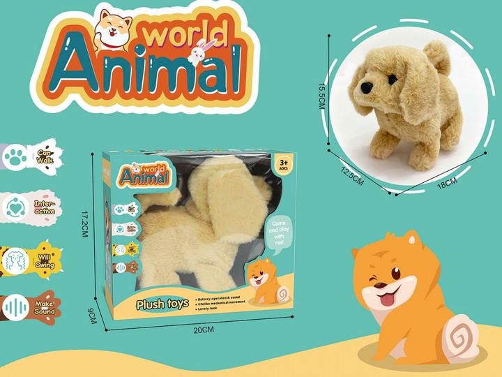 Produktbild MADE Maskotka interaktywna Piesek 15 cm chodzi i szczeka