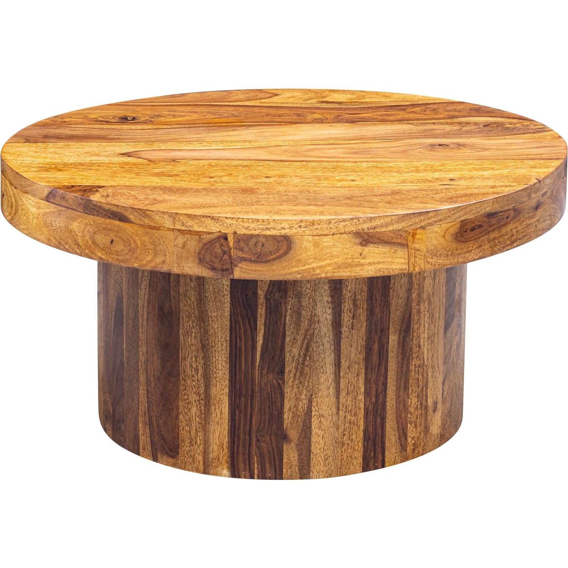 FineBuy, Couchtisch + Beistelltisch, Couchtisch Braun (60 x 30 x 60 cm)