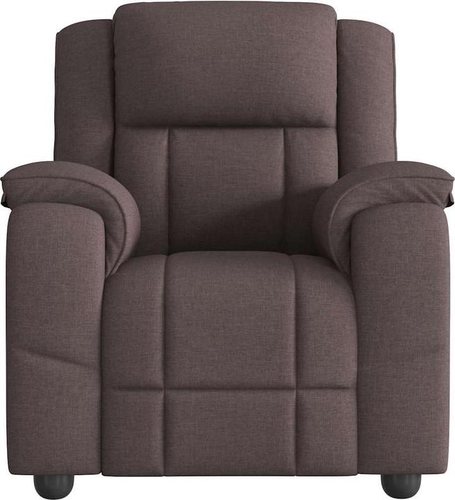 Immagine prodotto vidaXL Poltrona massaggiante in tessuto marrone scuro Poltrona massaggiante TV