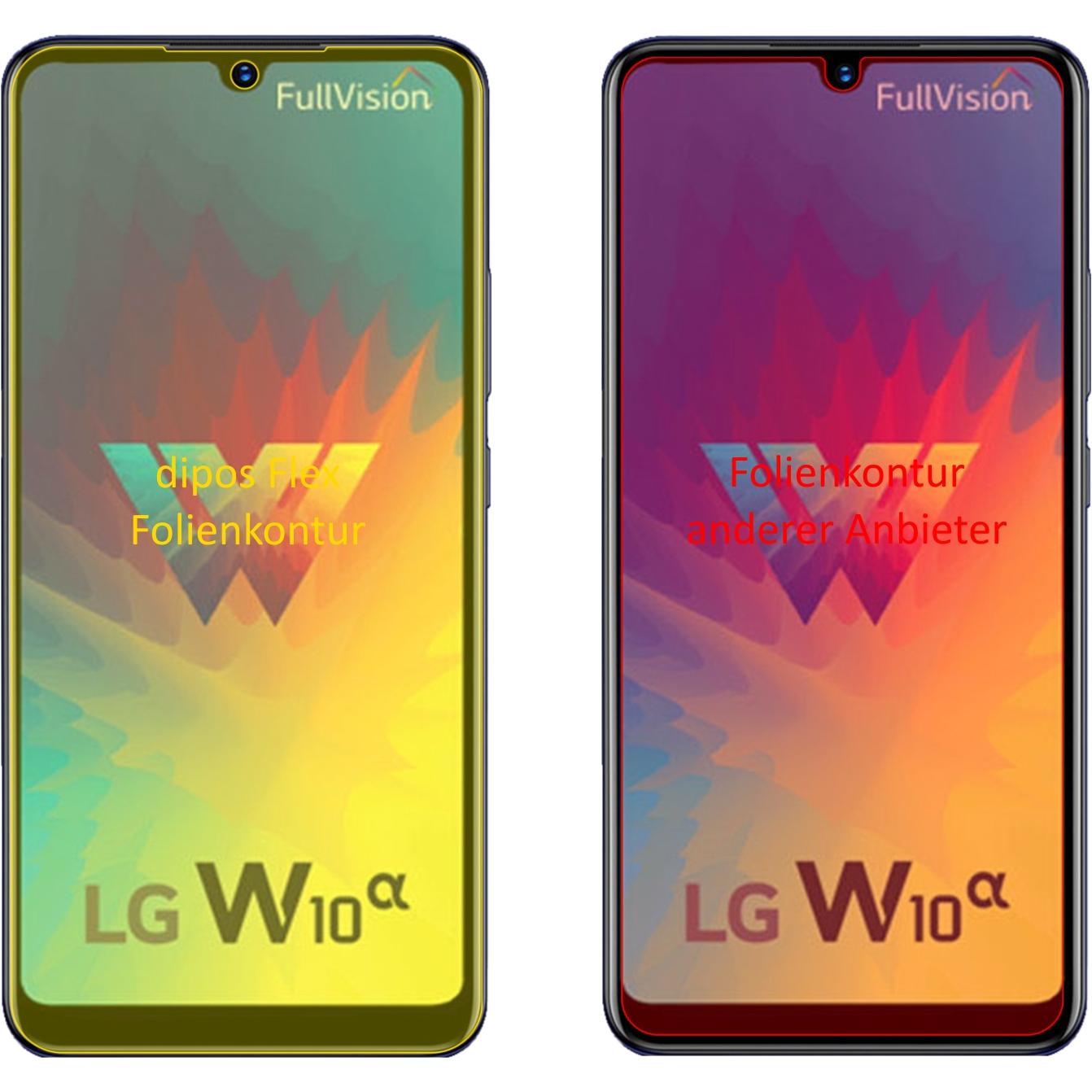 Thumbnail - Dipos Displayschutzfolie Full-Cover 3D (3 Stück, LG W10 Alpha), Smartphone Schutzfolie, Transparent