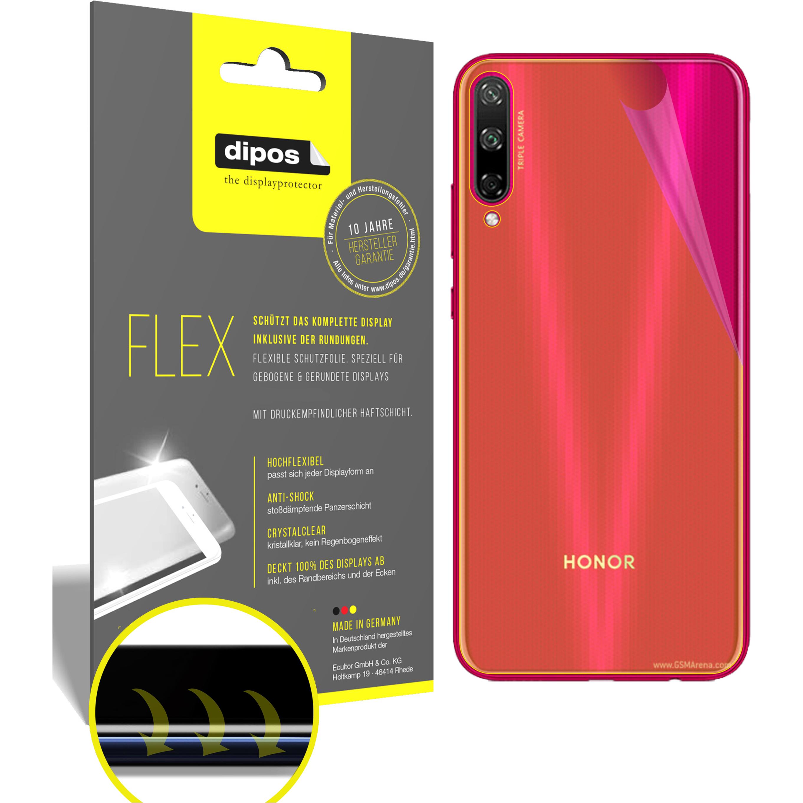 Dipos Displayschutzfolie Full-Cover 3D (3 Stück, Huawei Enjoy 10), Smartphone Schutzfolie, Transparent