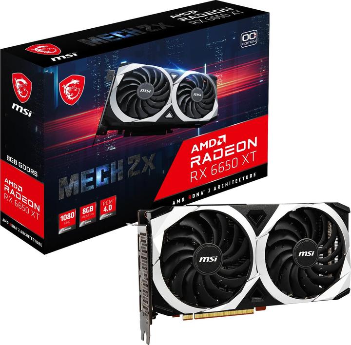 Immagine prodotto MSI Radeon RX6650XT MECH 2X OC (8 GB)