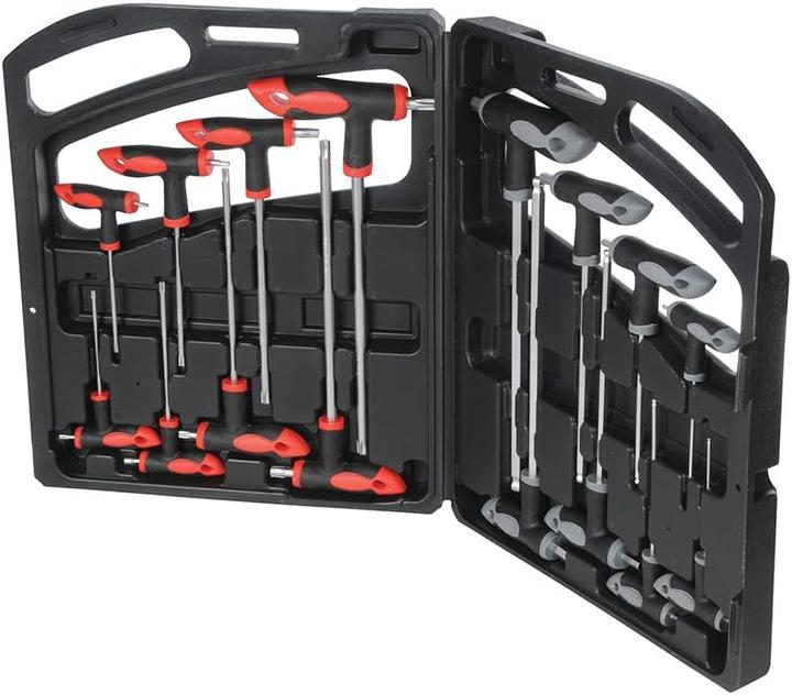 Actual product image Silverline 16-piece pin spanner set with cross handle
