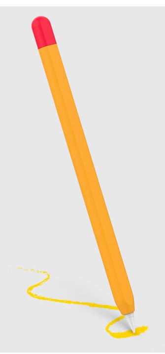 SBS doodroo Skin for Apple Pencil Orange (single Cap)