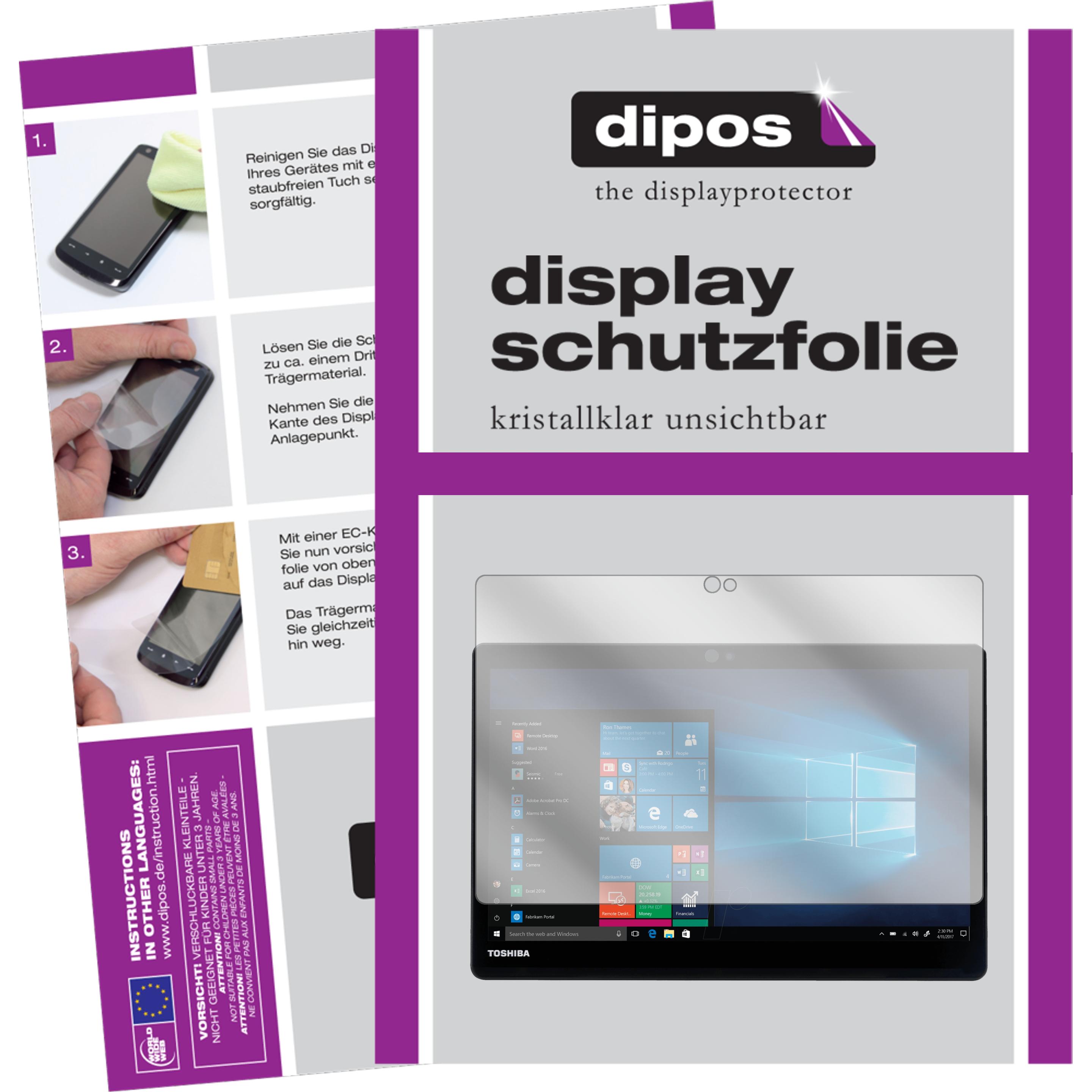 Dipos Displayschutzfolie Crystalclear (13.30", 16 : 9), Notebook Schutzfolie