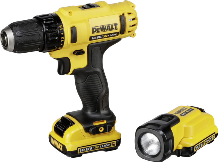 DeWalt DCD710D2F-QWDE 10,8V XR accuboormachine in koffer (Oplaadbare batterij)
