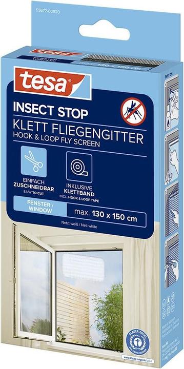 Actual product image tesa Fly screen window, white (130 x 150 cm)