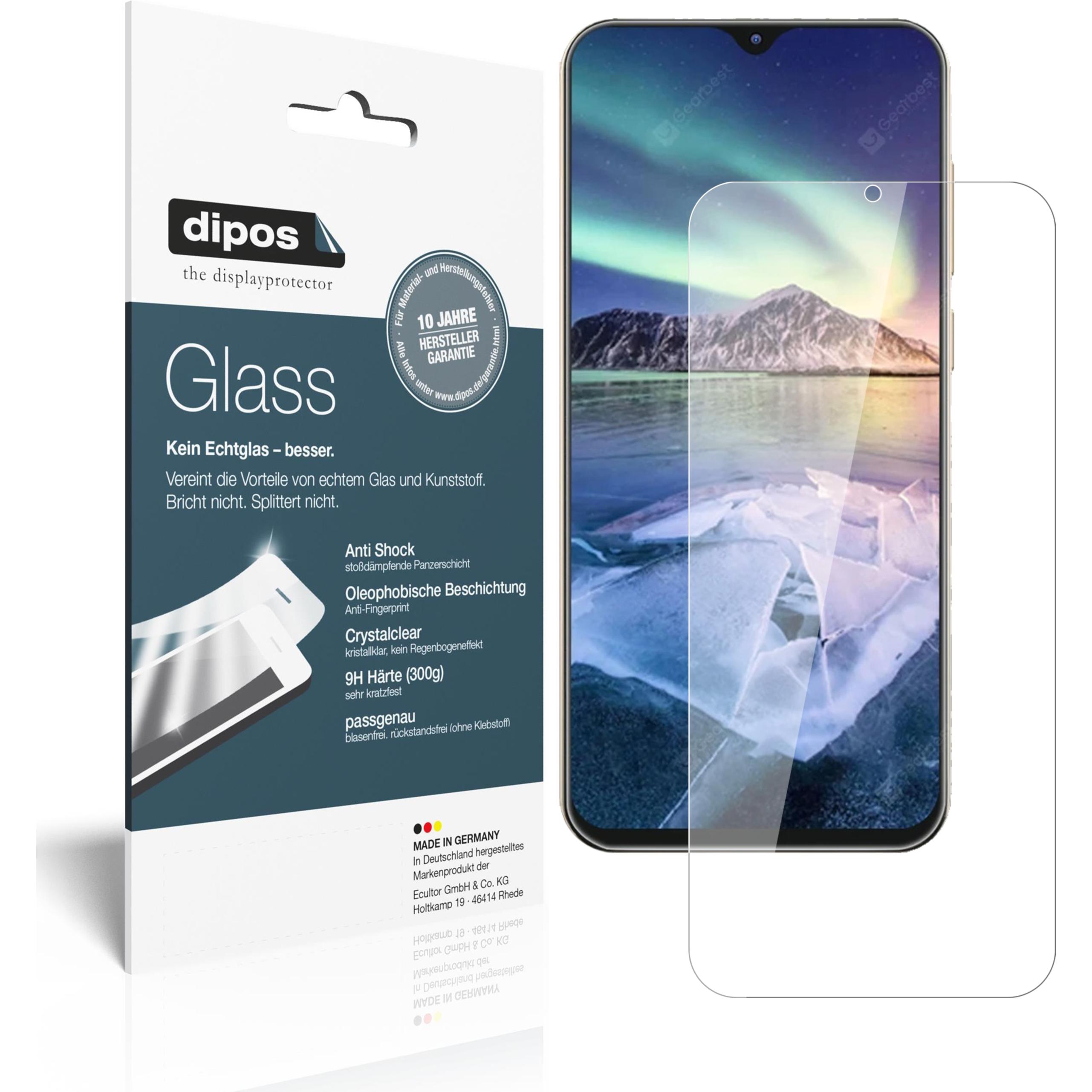 Dipos Displayschutz Anti-Shock (2 Stück, Cubot X20 Pro), Smartphone Schutzfolie, Transparent