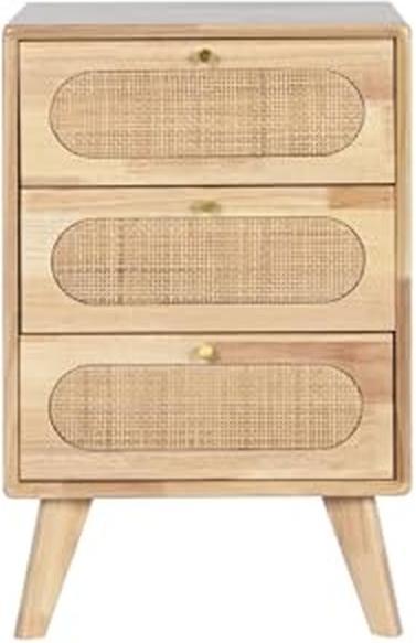 Productafbeelding Cassetto in Legno di Caucciù e Rattan