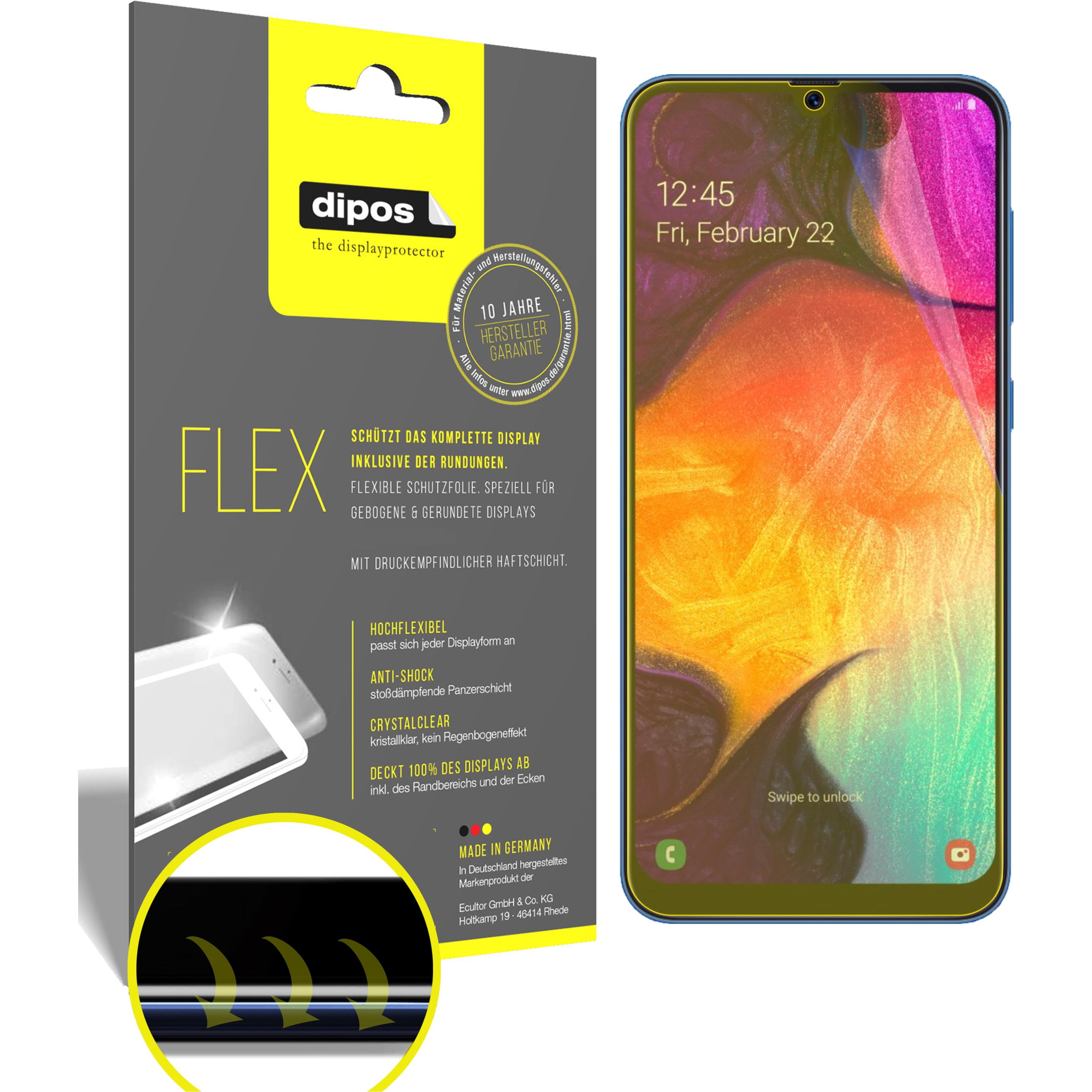 Dipos Displayschutzfolie Full-Cover 3D (2 Stück, Samsung Galaxy A90 5G), Smartphone Schutzfolie, Transparent