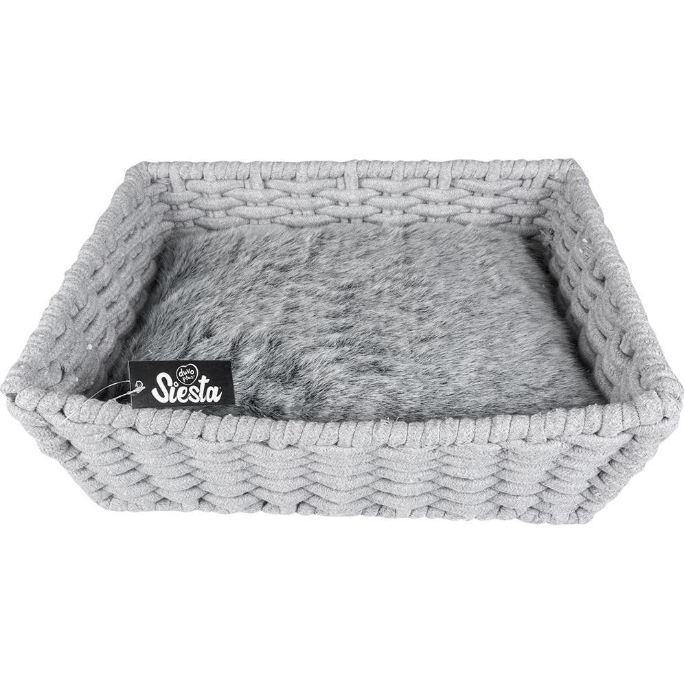 Meilleurs prix pour EUROPET BERNINA Panier Oyster ronde en corde coton Duvo+ - Gris - Pour chat