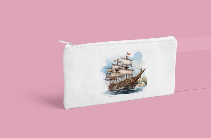 Produktbild Bügelbilder Schulrucksack-Set Piratenschiff