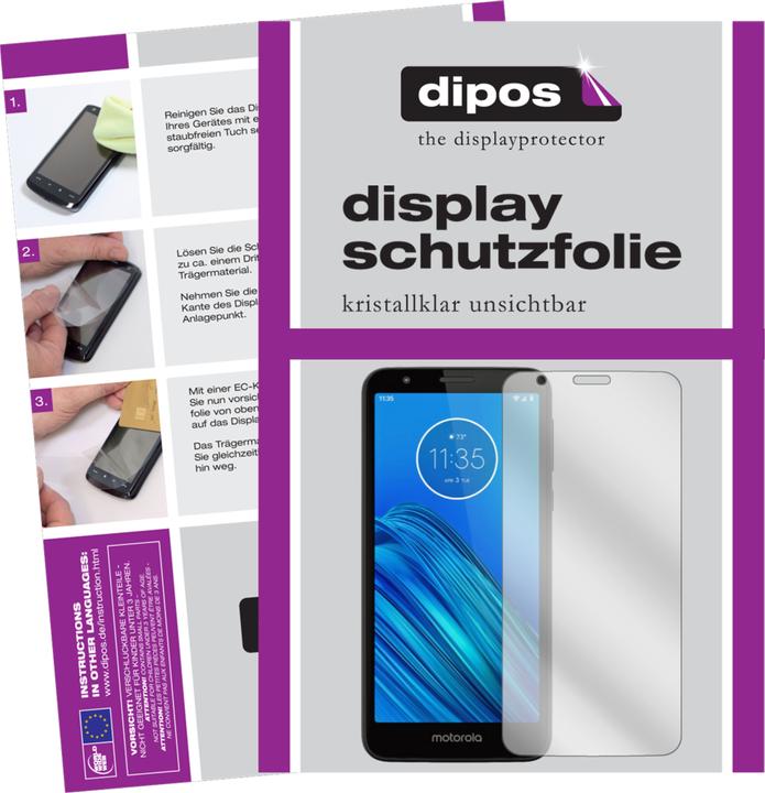 Produktbild Dipos Displayschutzfolie Crystalclear (2 Stück, Motorola Moto E6)