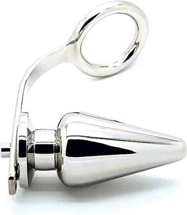 Steelo C-Ring (50mm) with Butt Plug (50x100mm) (7 cm)