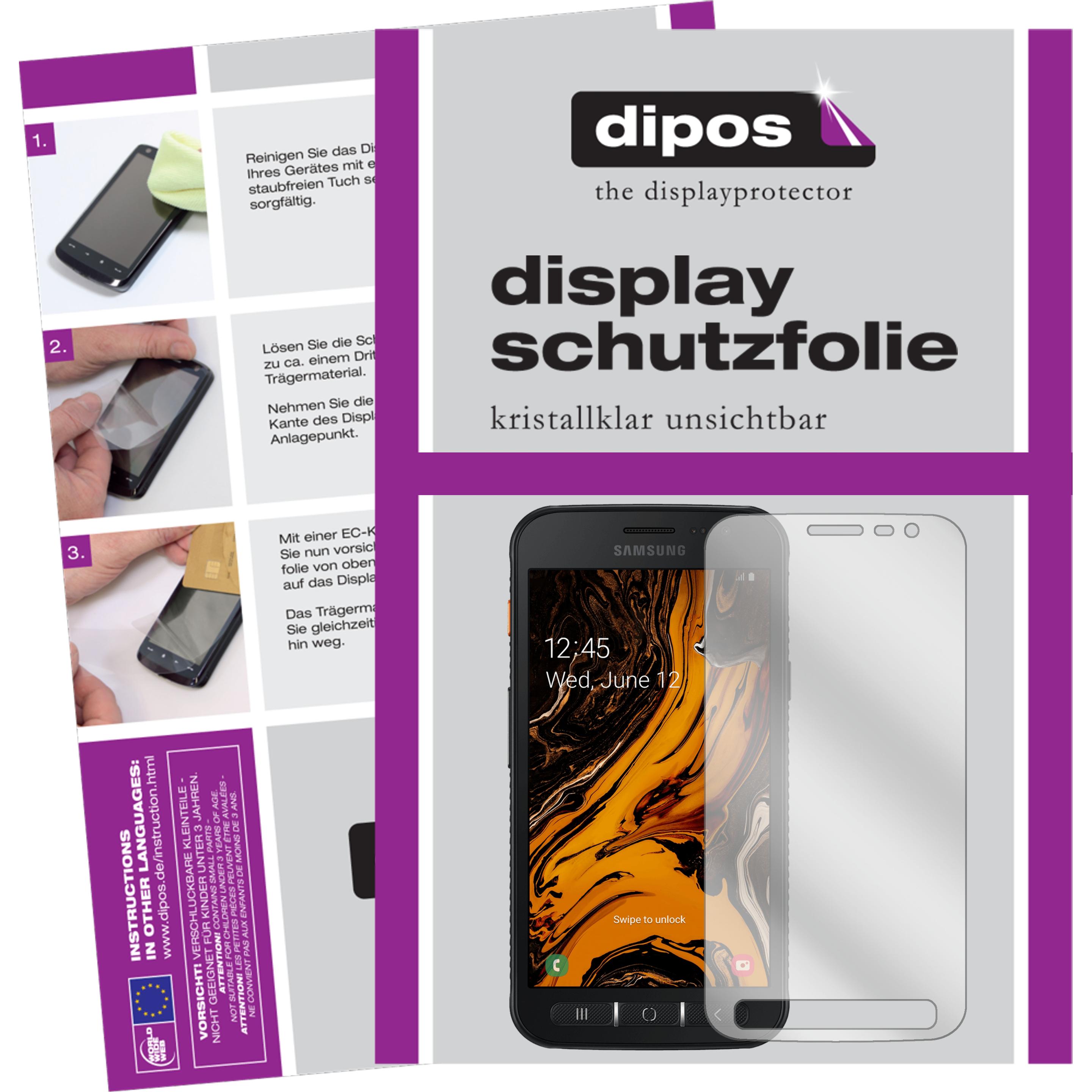 Dipos Displayschutzfolie Crystalclear (2 Stück, Samsung Galaxy S21), Smartphone Schutzfolie, Transparent