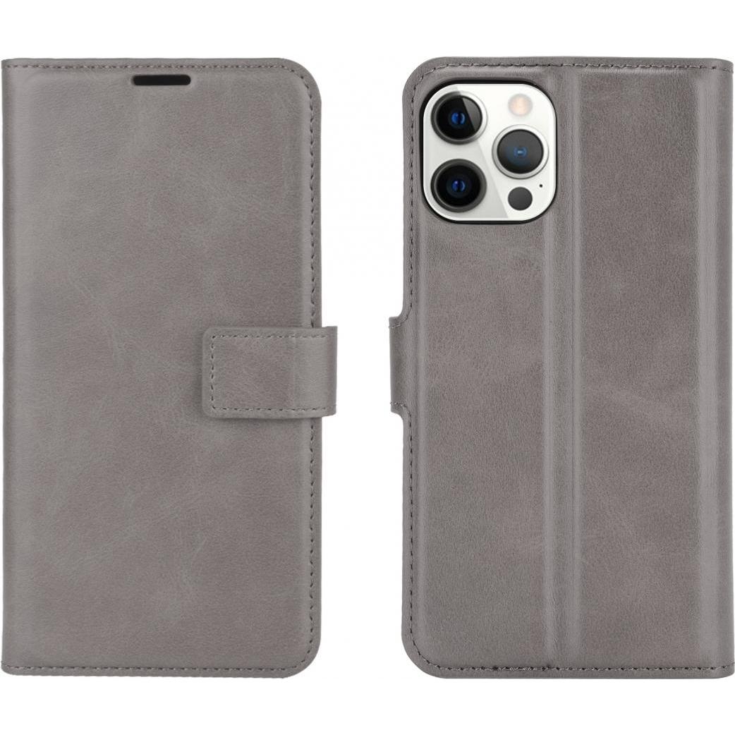 Screenguard CardLounge Apple iPhone 12 Pro Leder Hülle (Apple iPhone 12 Pro), Smartphone Hülle, Grau