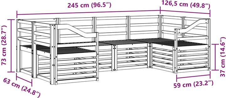 Produktbild vidaXL Outdoor-Sofa