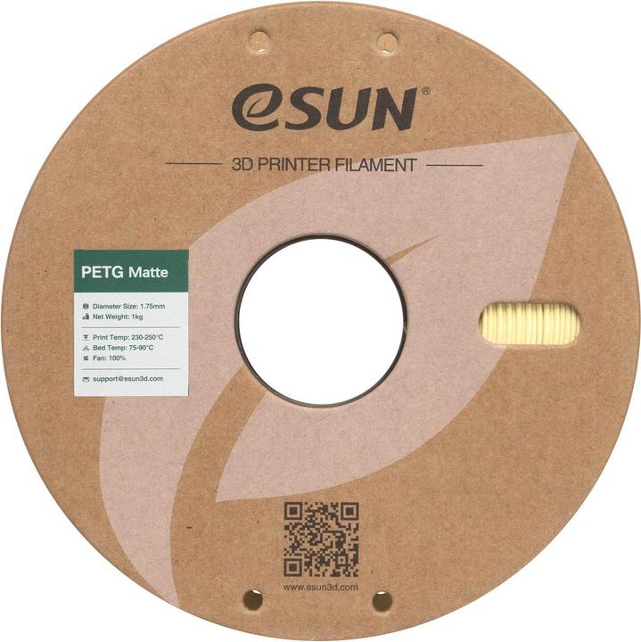 Produktbild eSUN Filament PETG-Matte Almond 1.75 mm 1 kg (PETG, 1.75 mm, 1000 g)