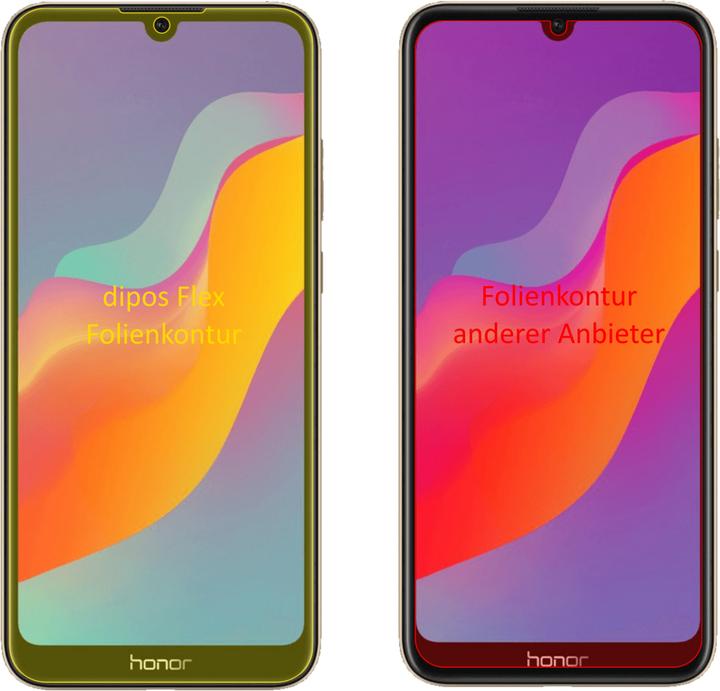Produktbild Dipos Displayschutzfolie Full-Cover 3D (3 Stk., Honor 8A)