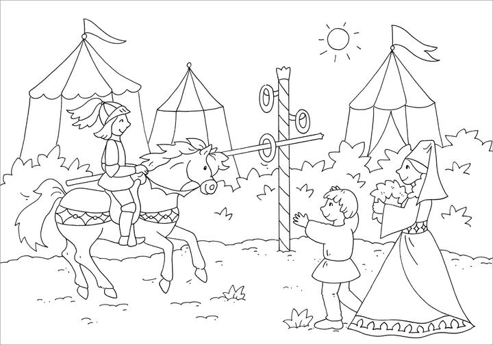 Image du produit Tessloff Mon plus beau livre de coloriage. Les chevaliers. Coloriage pour les enfants à partir de 5 ans