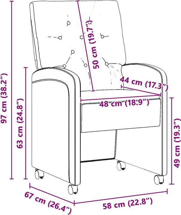 Produktbild vidaXL Esszimmerstuhl