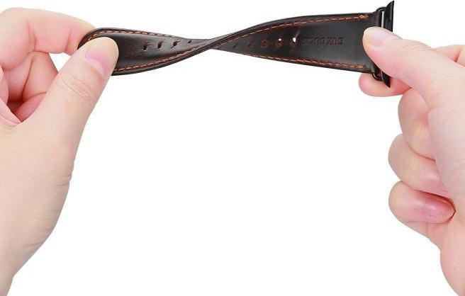 Actual product image Dux Ducis Business Series Genuine Leather Replacement Strap (45 mm, 44 mm, 42 mm, Genuine leather)