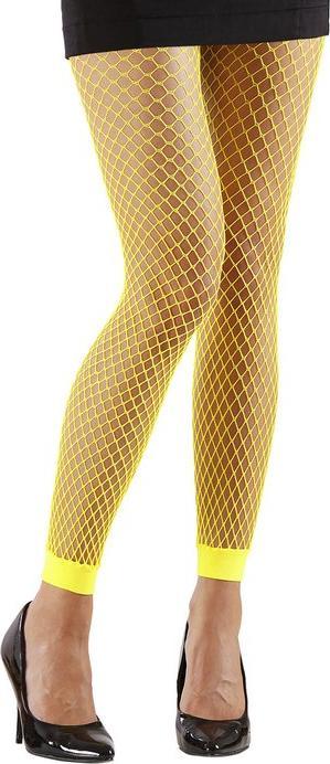 Image du produit Widmann Années 80 - leggings résille jaune fluo