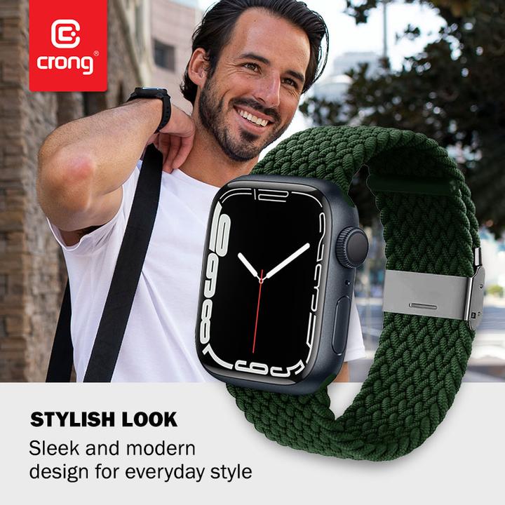 Actual product image Crong Wave Band Braided Strap Watch 42 (42 mm, Polyester fibres)