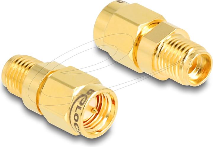 Actual product image Delock Adapter SMA male to SMA female C6801 (Plugs and connectors)
