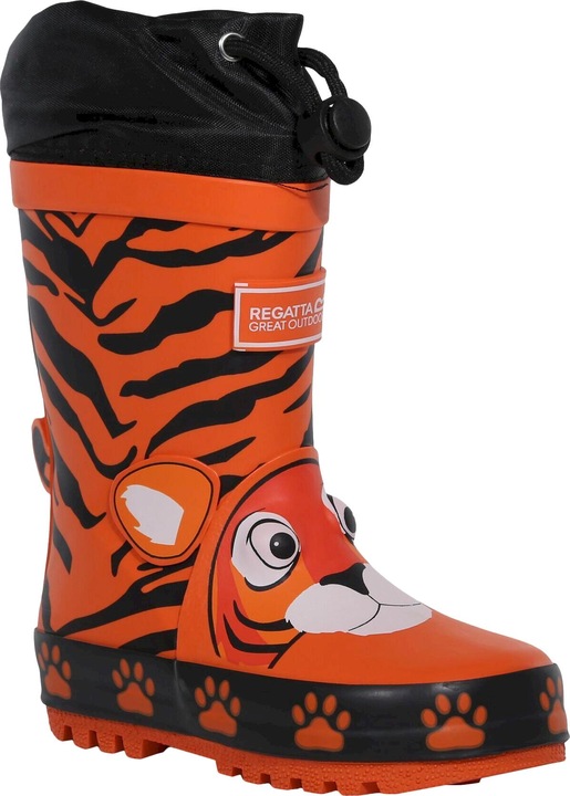 Actual product image Regatta Rubber Boots Mudplay Tiger Pattern (36)