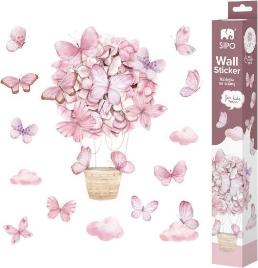 Productafbeelding Sipo Nástěnné samolepky do dětského pokoje, Pink Butterflies