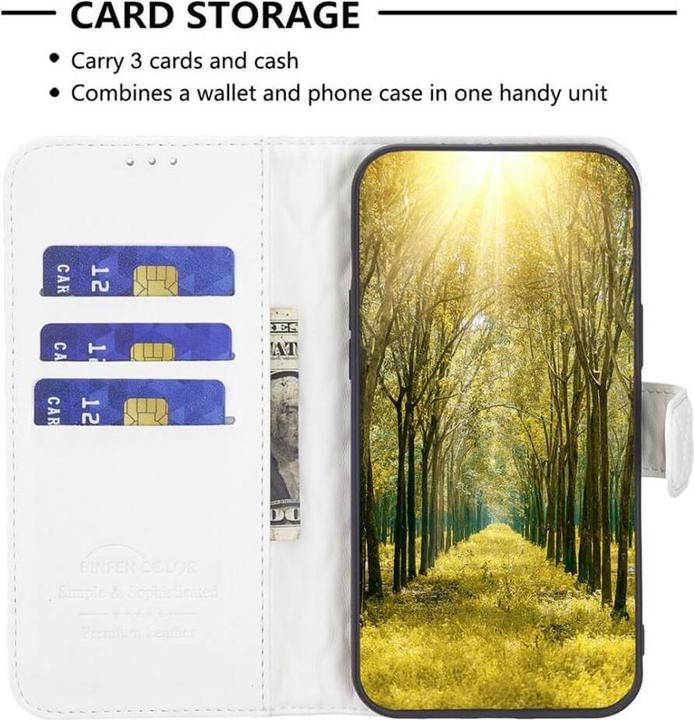 Actual product image Binfen Color Xiaomi 13 Lite - BINFEN Leather Case Cover white (Xiaomi 13 Lite)