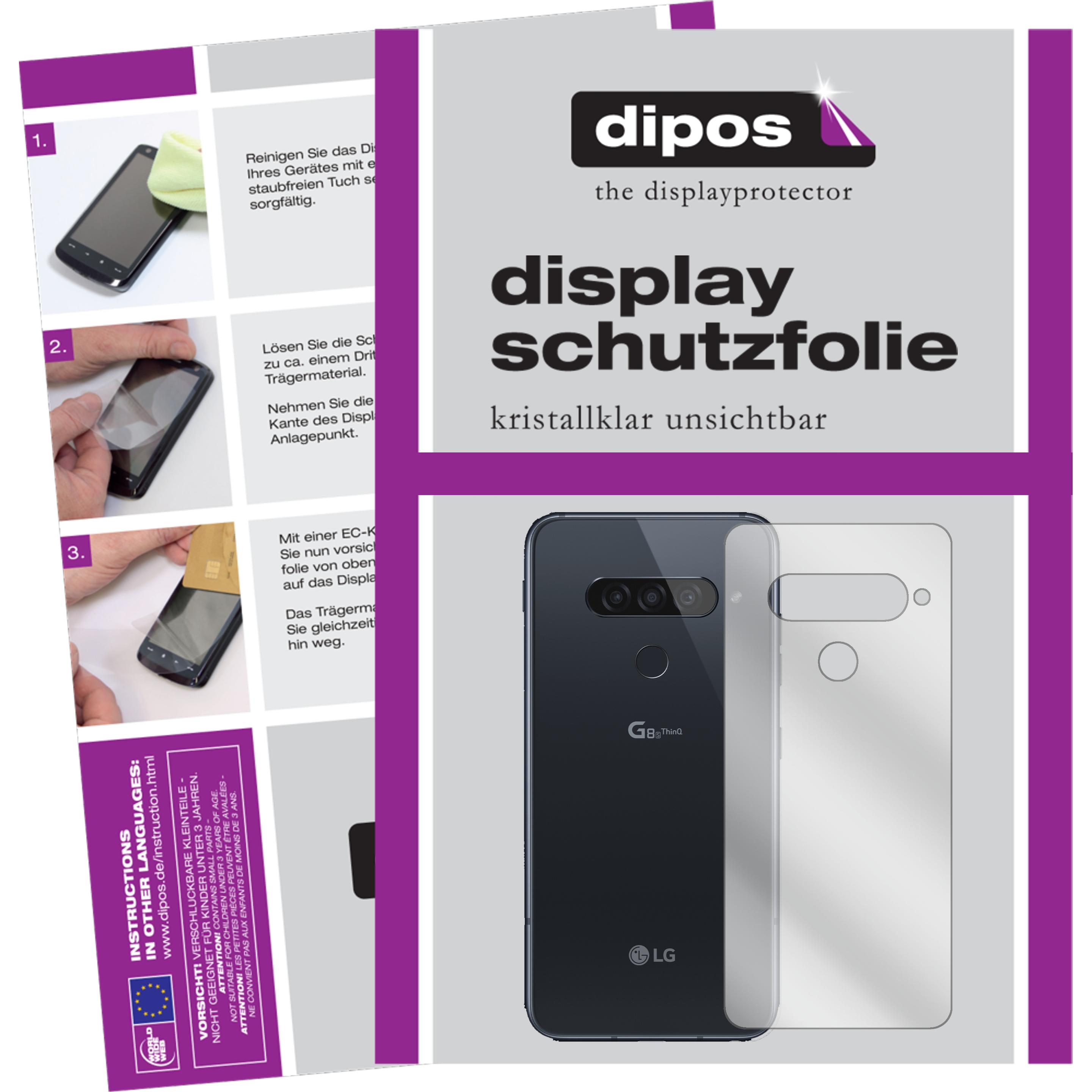 Dipos Displayschutzfolie Crystalclear (1 Stück, LG G8s ThinQ), Smartphone Schutzfolie, Transparent