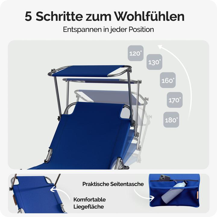 Produktbild Casaria 2er Set Sonnenliege Ibiza (190 cm)