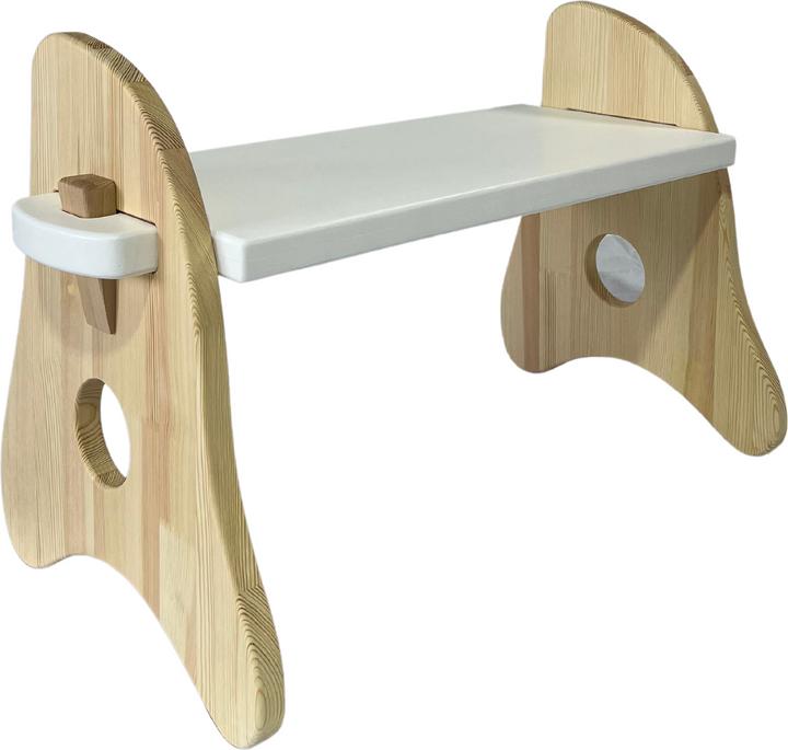 Produktbild AVWoodSy Waldorf Spielständer Werkbank Holz Natur, Weiss