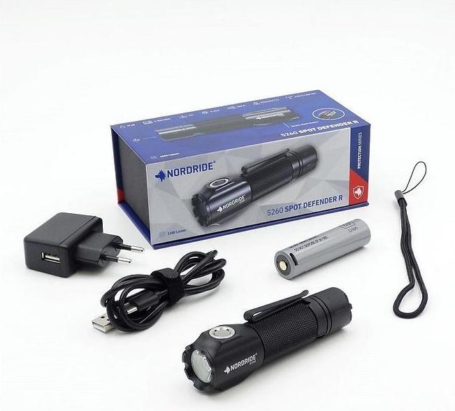 Produktbild Nordride Taschenlampe Spot Defender R 1100 lm, IP68 (10.60 cm, 1100 lm)