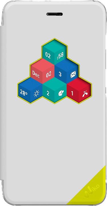 Actual product image Wiko WiCUBE Mobile Phone Case Book Case White (Wiko Tommy)