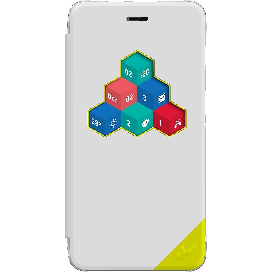 Wiko WiCUBE Handytasche Book Case Weiss (Wiko Tommy) (WKPRFIWH4901)