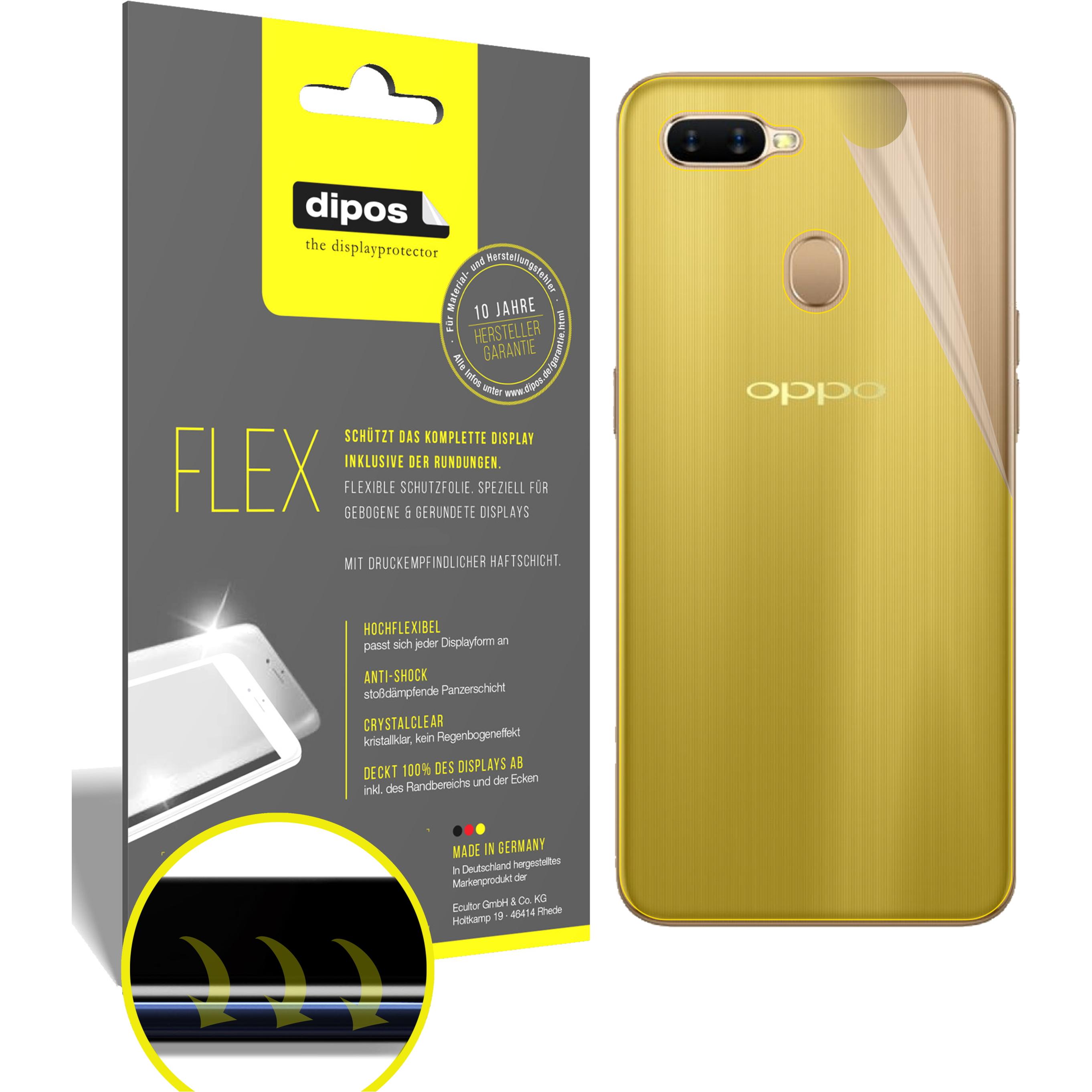 Dipos Displayschutzfolie Full-Cover 3D (3 Stück, Oppo AX7), Smartphone Schutzfolie, Transparent