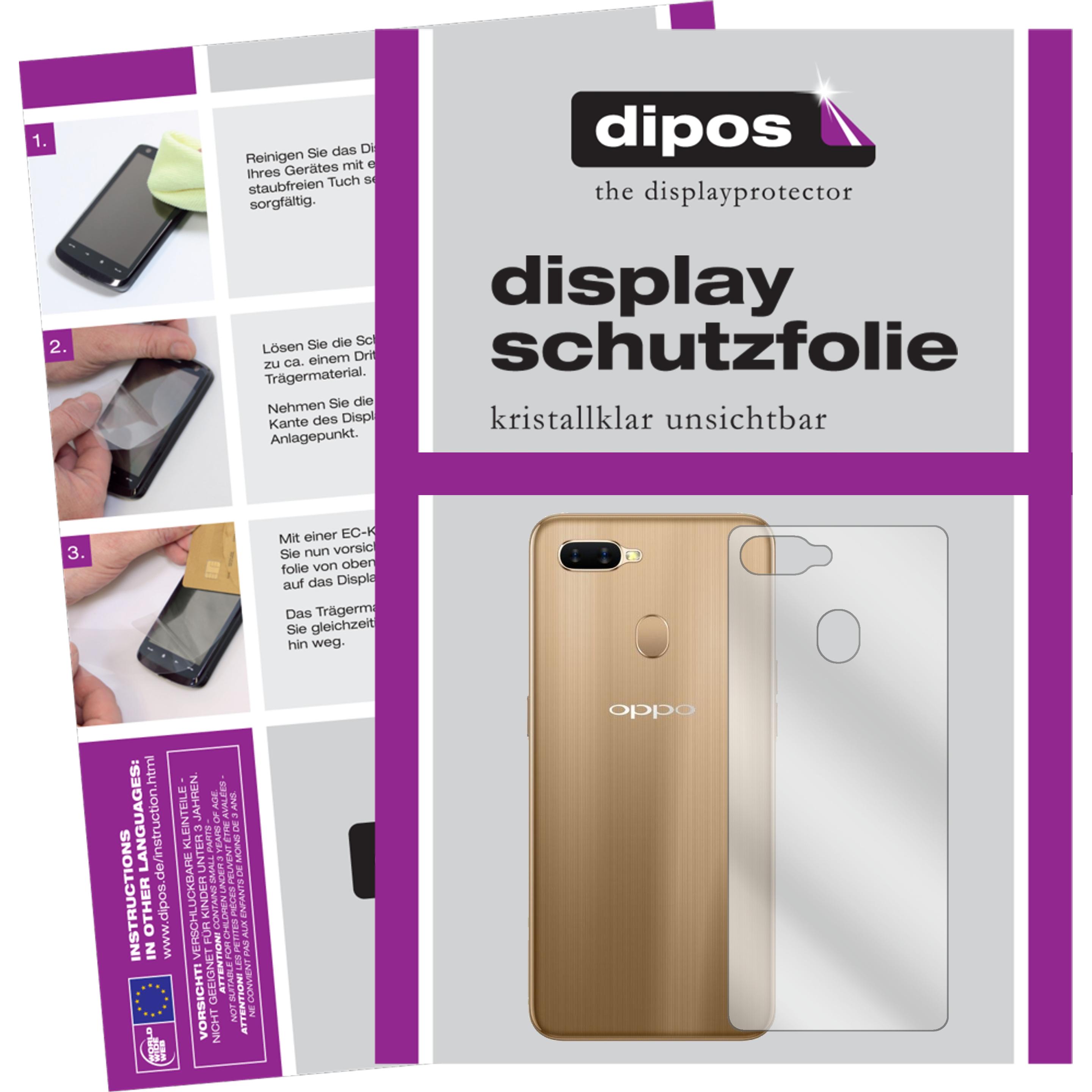 Dipos Displayschutzfolie Crystalclear (2 Stück, Oppo AX7), Smartphone Schutzfolie, Transparent