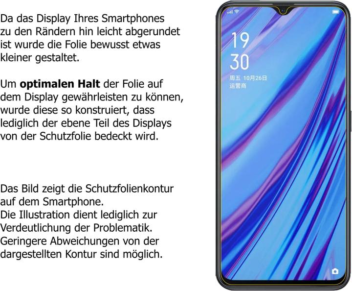 Produktbild Dipos Displayschutz Anti-Shock (2 Stück, Oppo A9X)