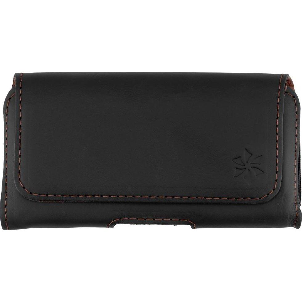 Honju, Bauchtasche, horizon Glattleder Gürteltasche für Samsung Smartphones, Schwarz