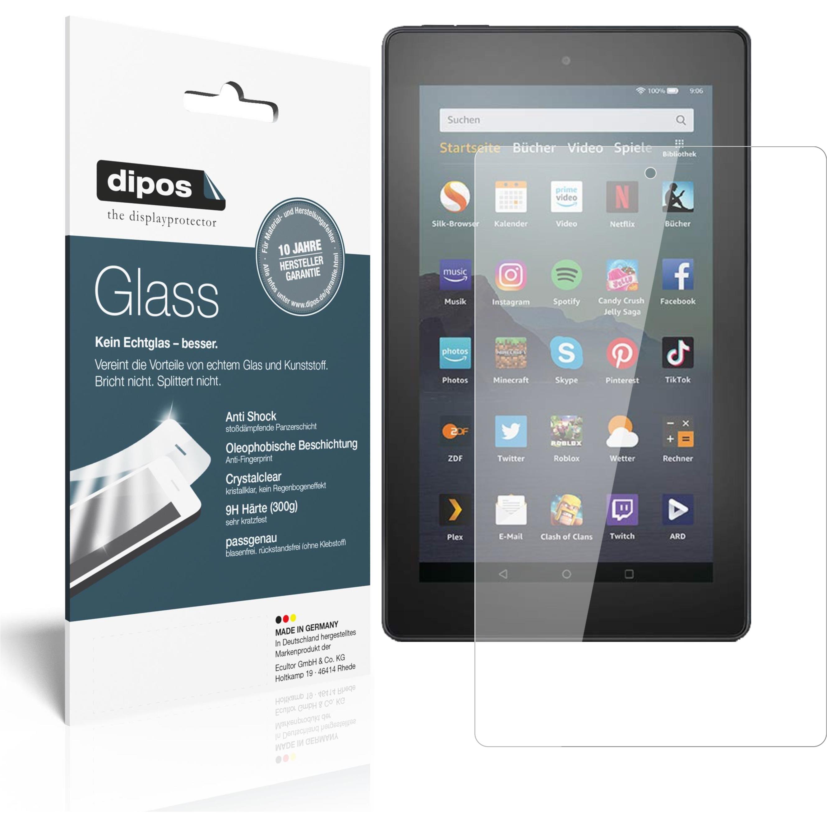 Dipos Displayschutz Anti-Shock (1 Stück, Fire 7), Tablet Schutzfolie