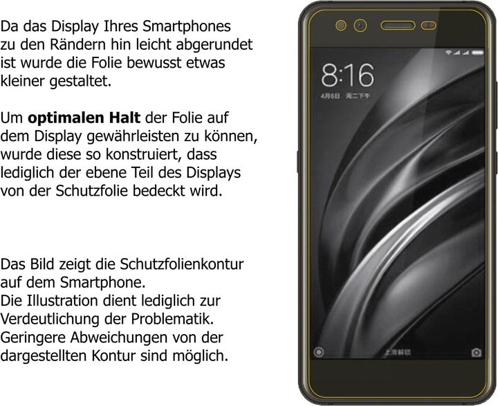 Produktbild Dipos Displayschutzfolie Crystalclear (2 Stück, Nomu M8)