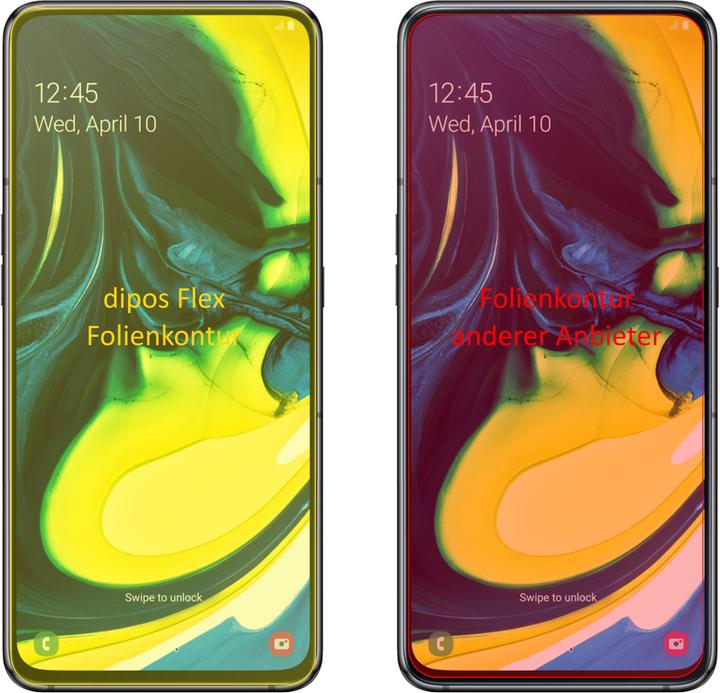 Actual product image Dipos Screen Protector Full-Cover 3D (2 pcs., Samsung Galaxy A80)