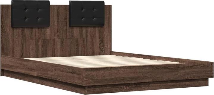 Actual product image VidaXL Bed frame with headboard (135 x 190 cm)