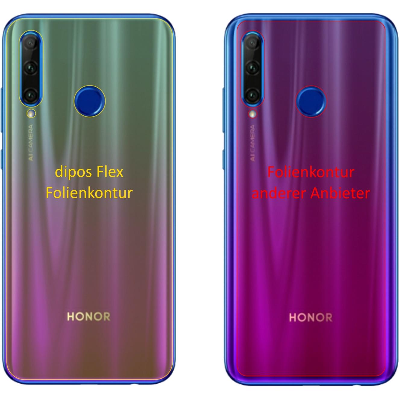 Thumbnail - Dipos Displayschutzfolie Full-Cover 3D (2 Stück, Honor 20i), Smartphone Schutzfolie, Transparent