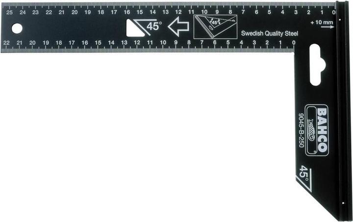 Produktbild Bahco Präzisionswinkel mit Stahlblatt 200 mm