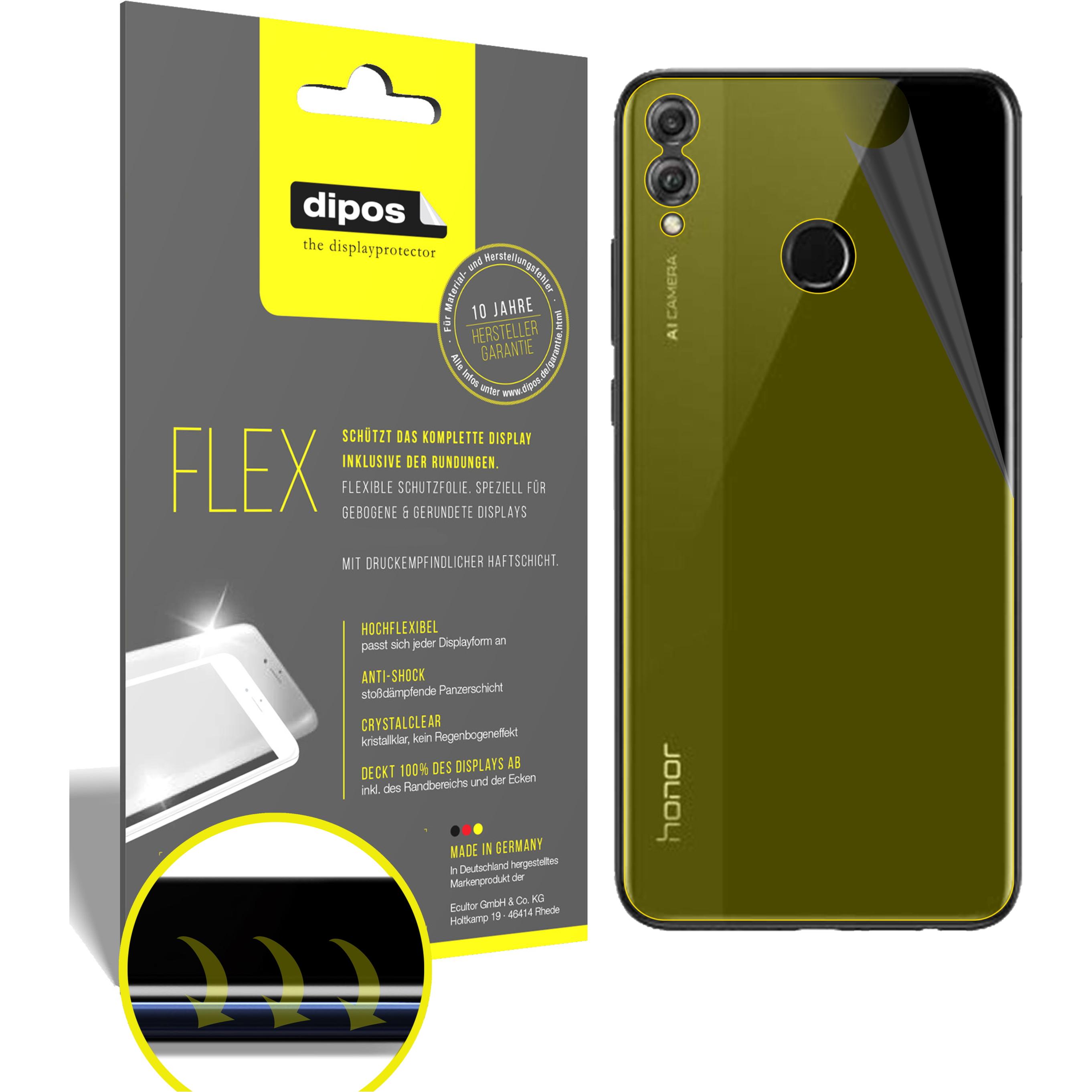 Dipos Displayschutzfolie Full-Cover 3D (3 Stück, Honor View 10 Lite), Smartphone Schutzfolie, Transparent
