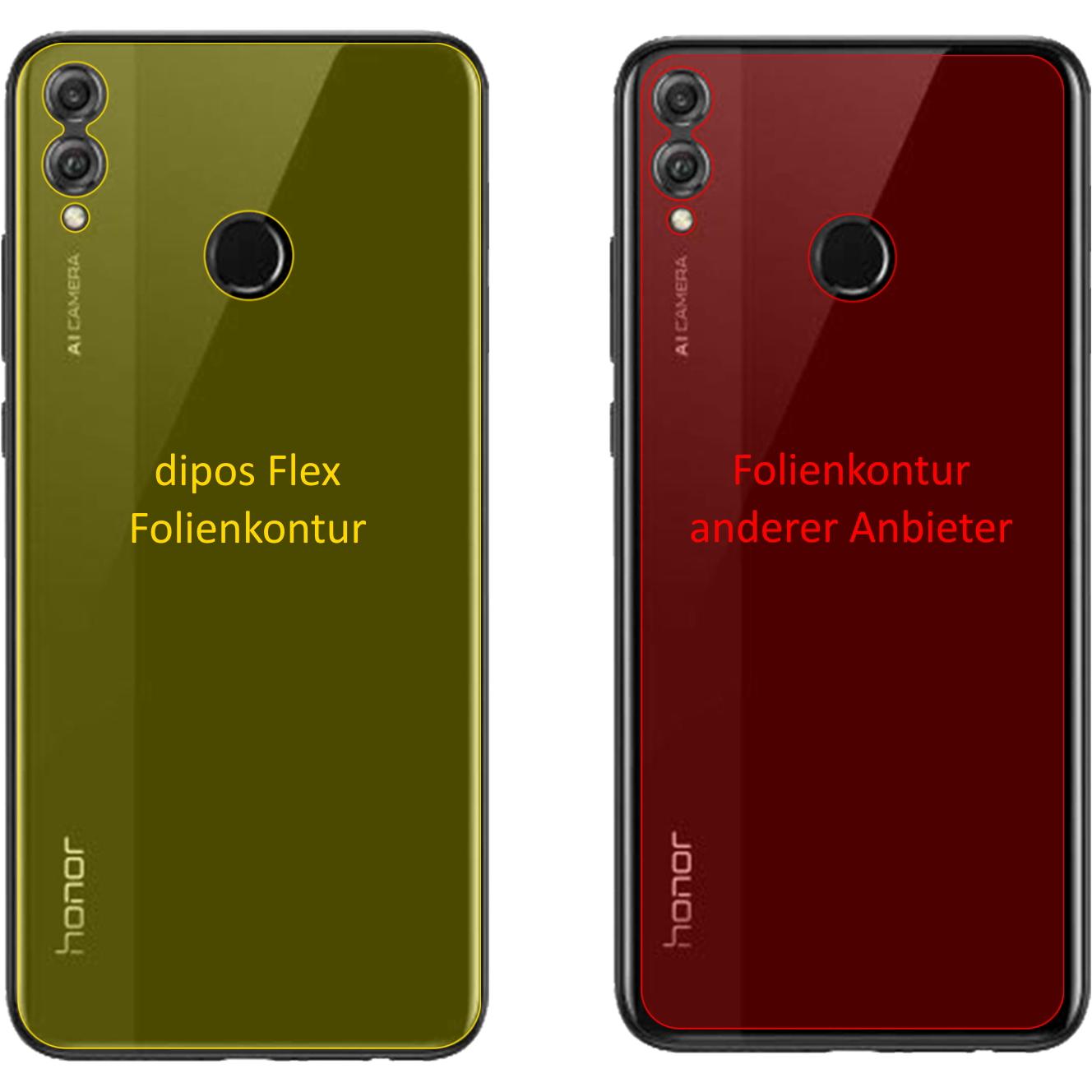 Thumbnail - Dipos Displayschutzfolie Full-Cover 3D (3 Stück, Honor View 10 Lite), Smartphone Schutzfolie, Transparent